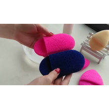 2020 New In Teardrop Waterdrop Shaped Glove Washing Face Sponge Latex Free Material Soft Makeup Remover Cleansing Sponge Facial